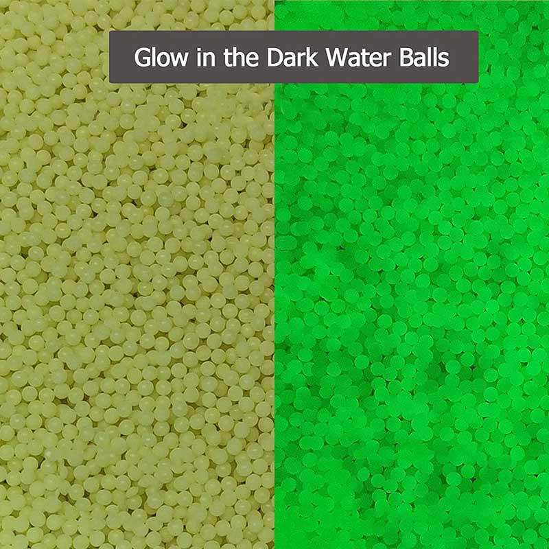 7-8mm 2Packs Glowing + 3Packs Mix Color Gel Balls + Loading Cap (US Stock)-water beads-Kublai-Kublai