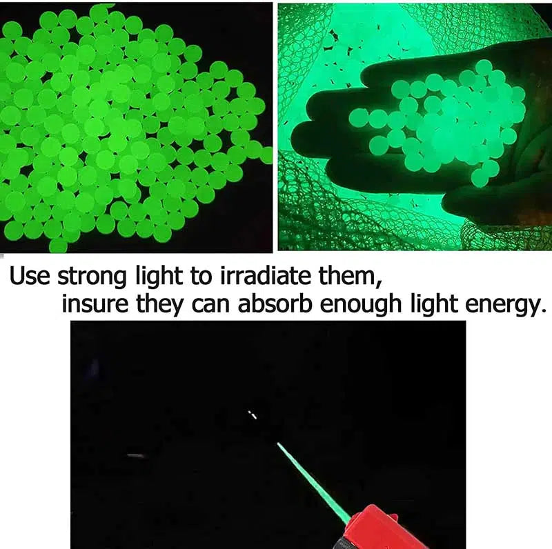 7-8mm 2Packs Glowing + 3Packs Mix Color Gel Balls + Loading Cap (US Stock)-water beads-Kublai-Kublai