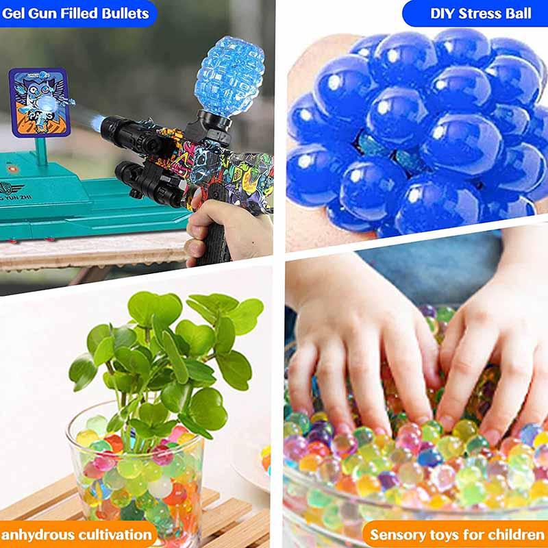 80000pcs 7-8mm Gel Ball Refill with Bottles - Color Blue+Orange (US Stock)-water beads-Kublai-Kublai