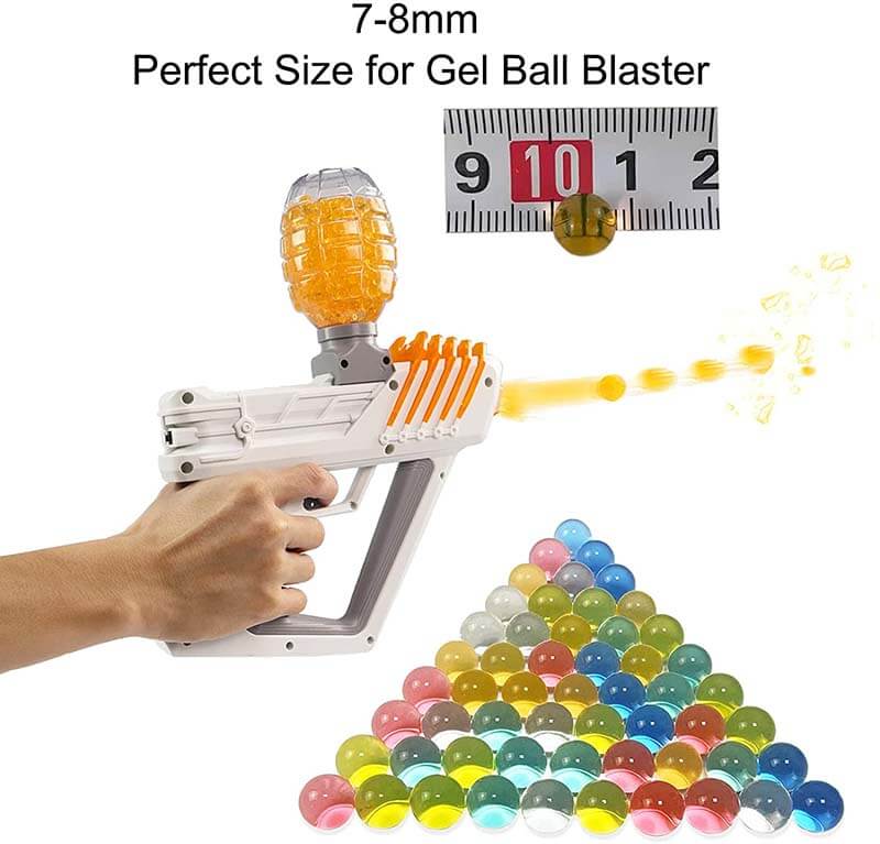 120000Pcs Gel Ball Water Beads 7-8mm - Color Blue, Orange, Mix (US Stock)-water beads-Kublai-Kublai