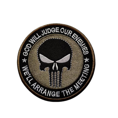 3D Embroidered Hook Patches Tactical Punisher Military Patch for Clothing Backpack Stickers Embroidery Badge-Tactical Accessories-Kublai-K-Kublai