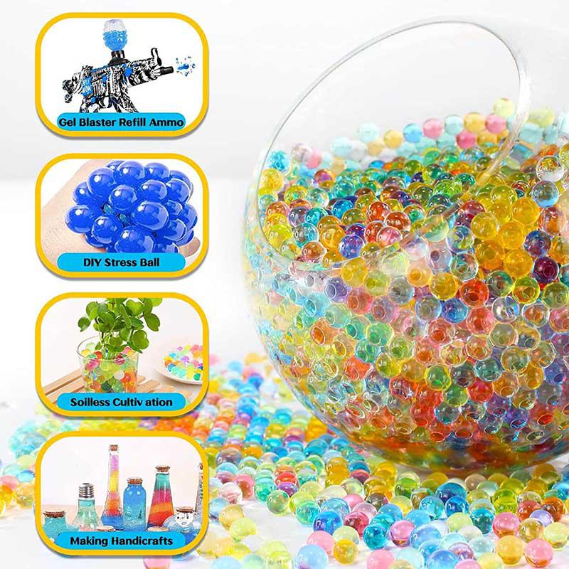 80000pcs Mix Color Gel Balls with Bottles 7-8mm (US Stock)-water beads-Kublai-Kublai