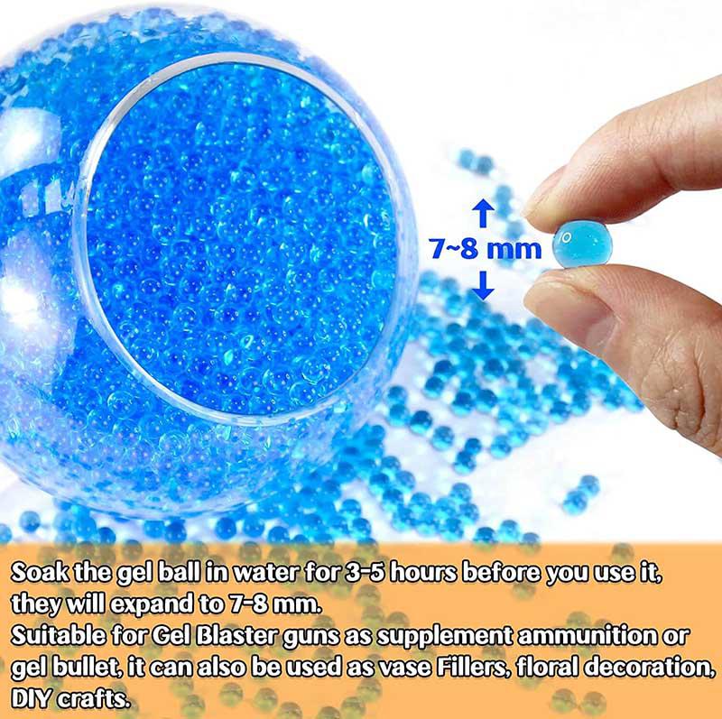 80000pcs 7-8mm Gel Ball Refill with Bottles - Color Blue+Orange (US Stock)-water beads-Kublai-Kublai
