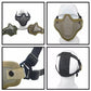 Skirmish Equipment Strike Steel Half Face Tactical Mask-玩具/游戏-Biu Blaster-Biu Blaster