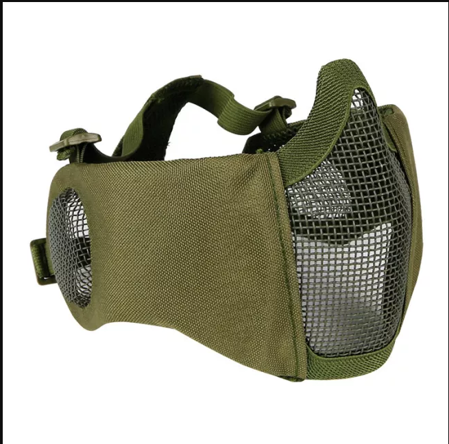 V1 Steel Mesh Tactical Protective Mask with Ears Protection-玩具/游戏-Biu Blaster-green-Biu Blaster