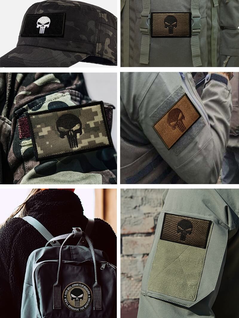 3D Embroidered Hook Patches Tactical Punisher Military Patch for Clothing Backpack Stickers Embroidery Badge-Tactical Accessories-Kublai-Kublai