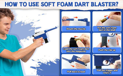 Mauser C96 Foam Dart Blaster (US Stock)-foam blaster-Biu Blaster-Biu Blaster
