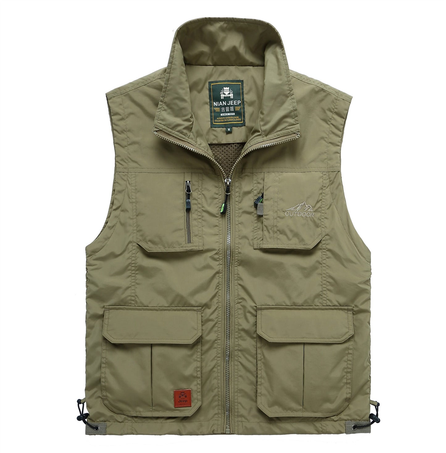 Outdoor Quick-drying Jacket Sleeveless Fishing Hunting Vest Multi-pocket Army Green 7838/7818 Down Vests-clothing-Biu Blaster-d-Uenel
