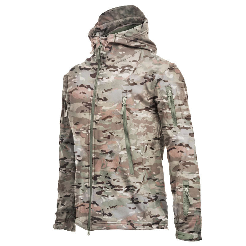 Tactical Soft Shell Military Jacket Men Waterproof Windproof Coat jackets mens Rain Hiking Camping & Hiking Apparel-clothing-Biu Blaster-CP Camouflage-l-Uenel