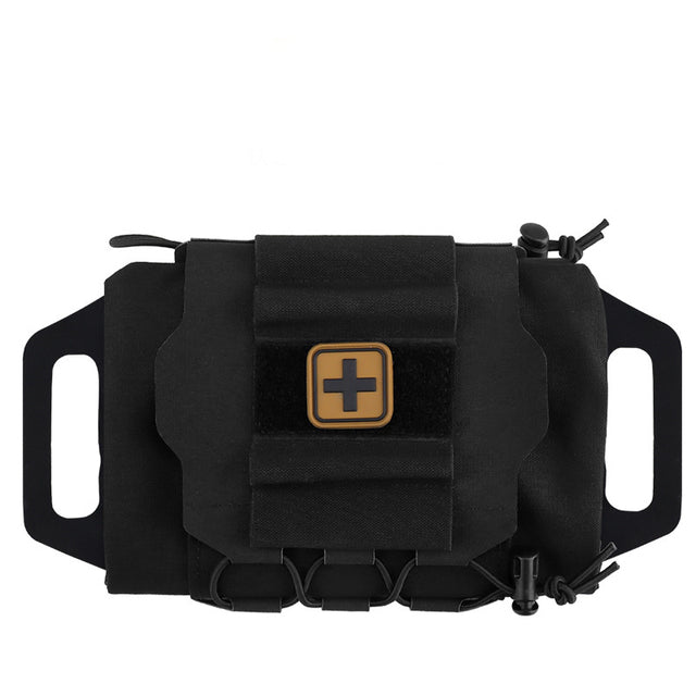 CS Tactical Vest Accessories Pouch for Outdoor Hiking Medical Storage Pack Quick Unpacking-bag-Biu Blaster-BK-Uenel