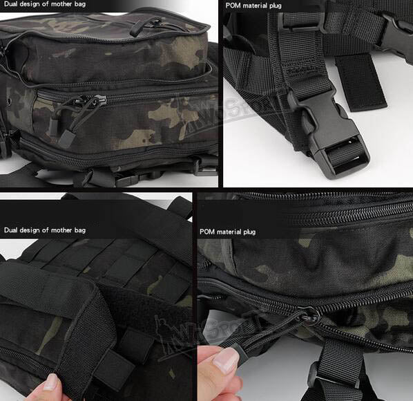 D3 Flatpack Molle Tactical Backpack 1000D-bag-Biu Blaster-Biu Blaster