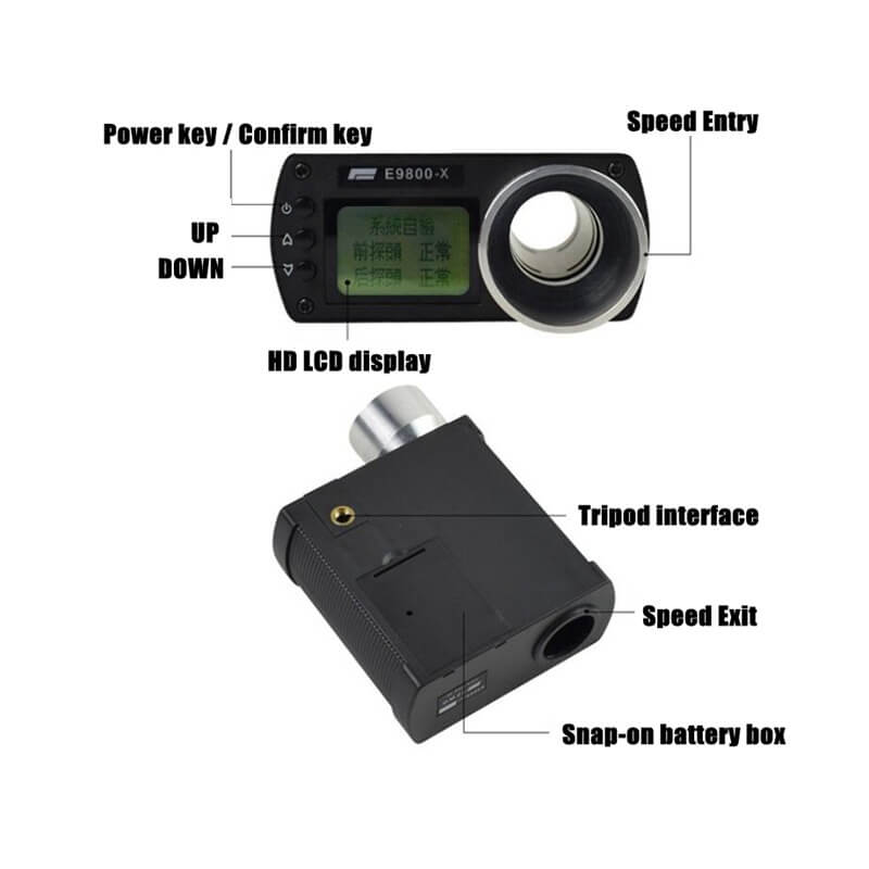 X3300 E9800V Multifunctional Tachometer Speed Tester Chronograph-chronograph-Biu Blaster-Biu Blaster