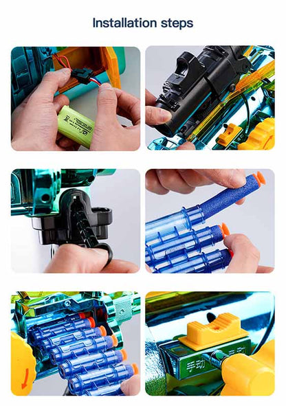 Electric Auto Gatling Darts Blaster Toy-foam blaster-Biu Blaster-Biu Blaster
