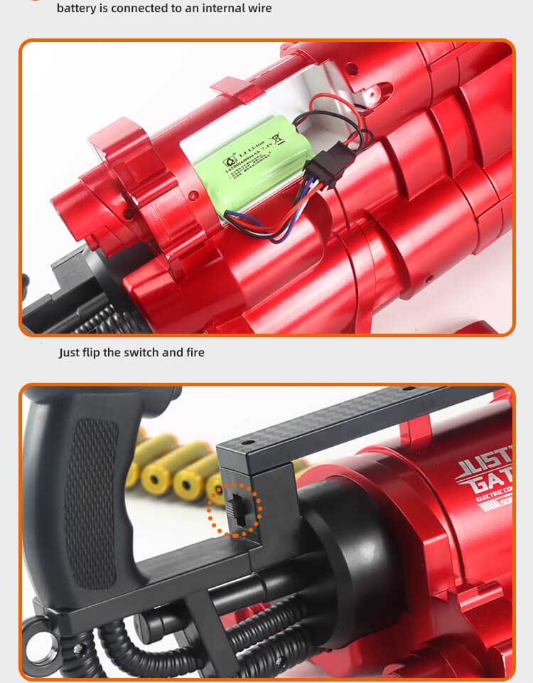 Electric Shell Ejecting Gatling Dart Blaster-foam blaster-Biu Blaster-Biu Blaster