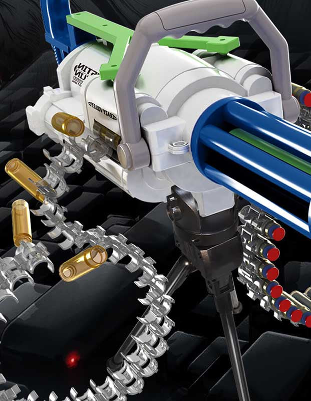 Electric Shell Ejecting Gatling Dart Blaster-foam blaster-Biu Blaster-Biu Blaster