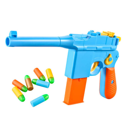 Mauser C96 Soft Bullet Blaster Kids Toy Gun-foam blaster-Biu Blaster-blue-Uenel
