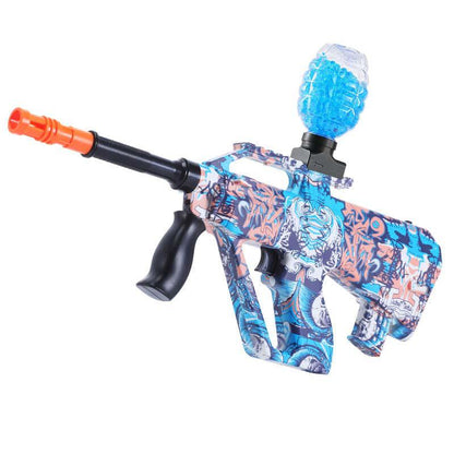 Mini AUG Electric Splatter Ball Hopper Feed Gel Blaster Toy-gel blaster-Biu Blaster-blue graffiti-Uenel