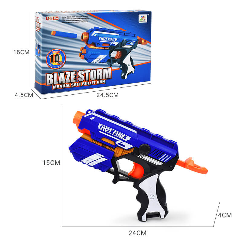 Hot Fire Blaze Storm Soft Bullet Foam Blaster Manual Kids Toy-foam blaster-Biu Blaster-Uenel
