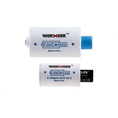 Worker AA to C/D Size Battery Adapter Toy Accessory-Biu Blaster-Uenel