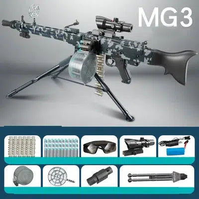 Lehui MG3 Electric Auto Foam Blaster Toy (US Stock)-foam blaster-Kublai-Kublai