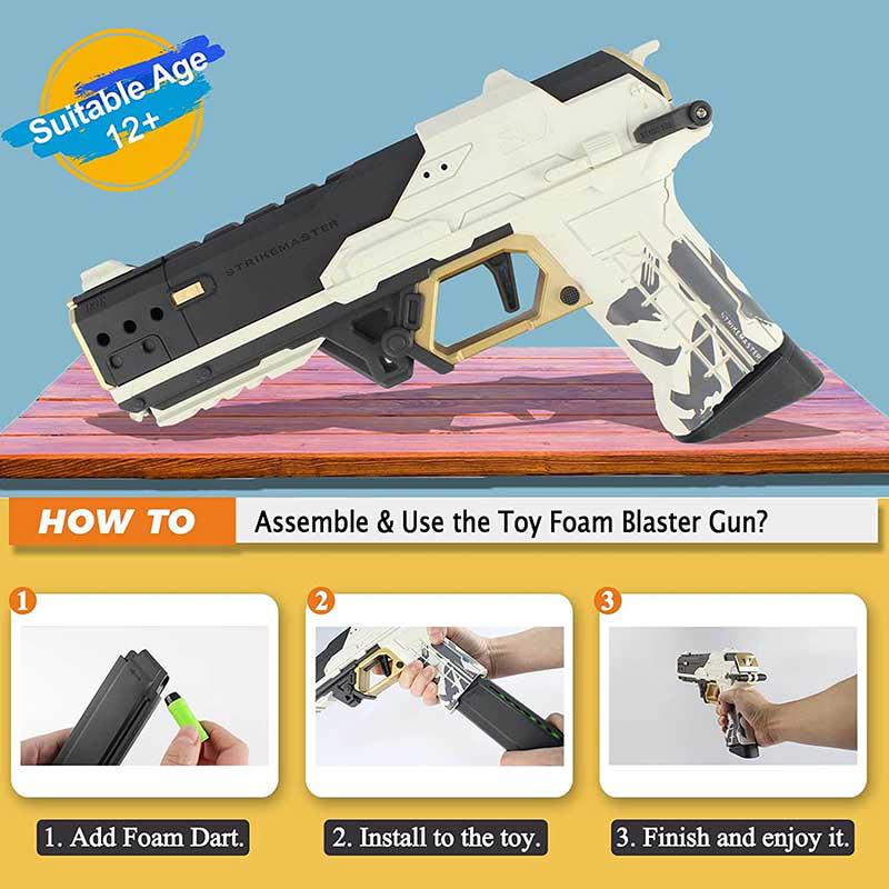 Assault SP50 Cyberpunk Darts Blaster (US Stock)-foam blaster-Biu Blaster-Biu Blaster