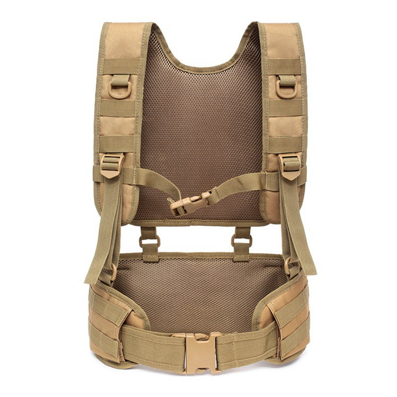 Multi-fonctional Outdoor Tactical Belt Vest Set Hunting Apparel-tactical gears-Biu Blaster-sand-Uenel