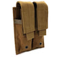 Tactical Molle Belt Double Mag Pouch-pouch-Biu Blaster-khaki-Biu Blaster