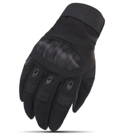 B8 Touch Screen Anti-Skid Hard Knuckle Full Finger Tactical Gloves-clothing-Biu Blaster-black-M-Biu Blaster