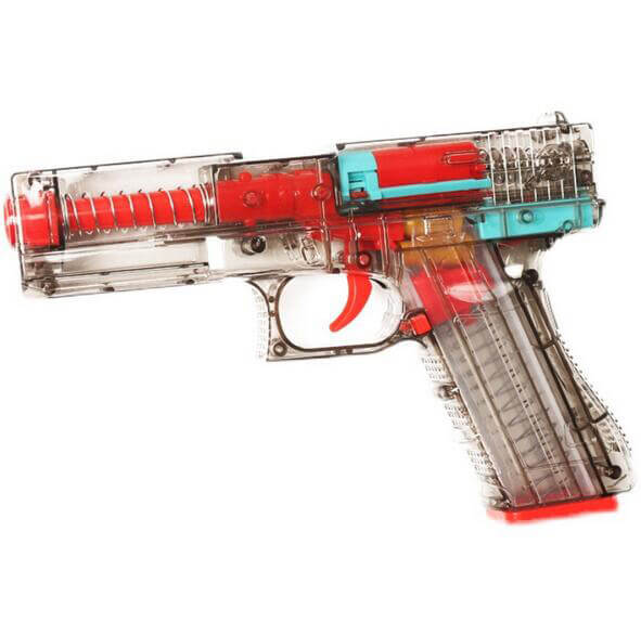 Shell Ejecting Transparent Dart Blaster Toy-foam blaster-Biu Blaster-transparent black-Biu Blaster