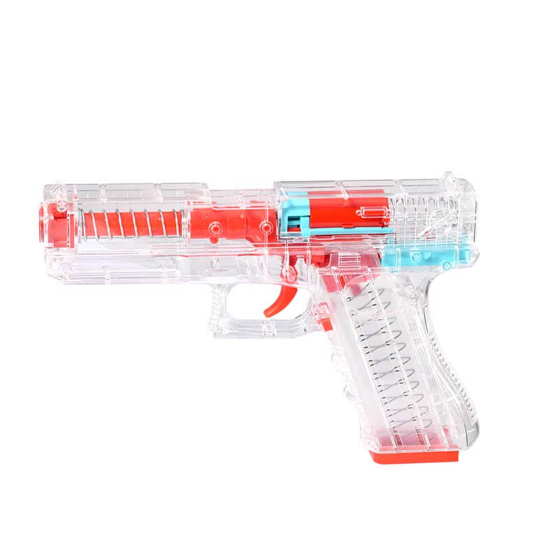 Shell Ejecting Transparent Dart Blaster Toy-foam blaster-Biu Blaster-transparent white-Biu Blaster