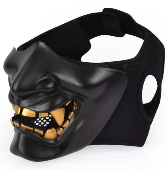 Hannya Half Face Tactical Devil Mask-玩具/游戏-Biu Blaster-Biu Blaster