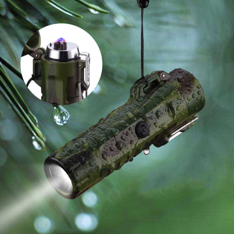 F16 Outdoor LED Waterproof Torch Windproof Lighter-Tactical Flashlights-Kublai-Kublai