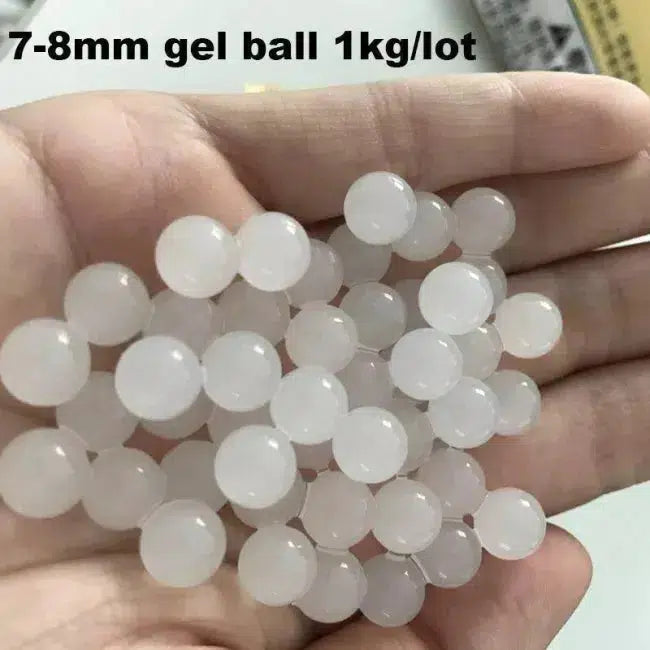 1kg 7-8mm Milky White Hardened Gel Balls-gel balls-Biu Blaster-Biu Blaster