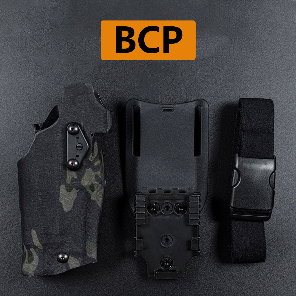 6354DO Tactical Universal Quick Release Gun Holster Pistol Carry Case For Glock 17 19 with X300 X300U Airsoft Weapon Flashlight-Tactical Accessories-Kublai-black cp-Kublai