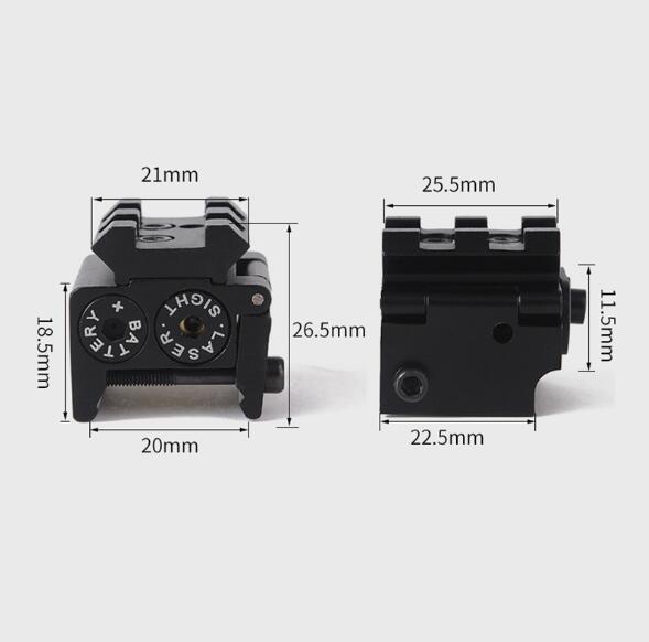 JG11 Mini Red Dot Laser Sight-Scopes & Sights-Kublai-Kublai