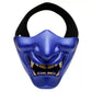 Hannya Half Face Tactical Devil Mask-玩具/游戏-Biu Blaster-blue-Biu Blaster