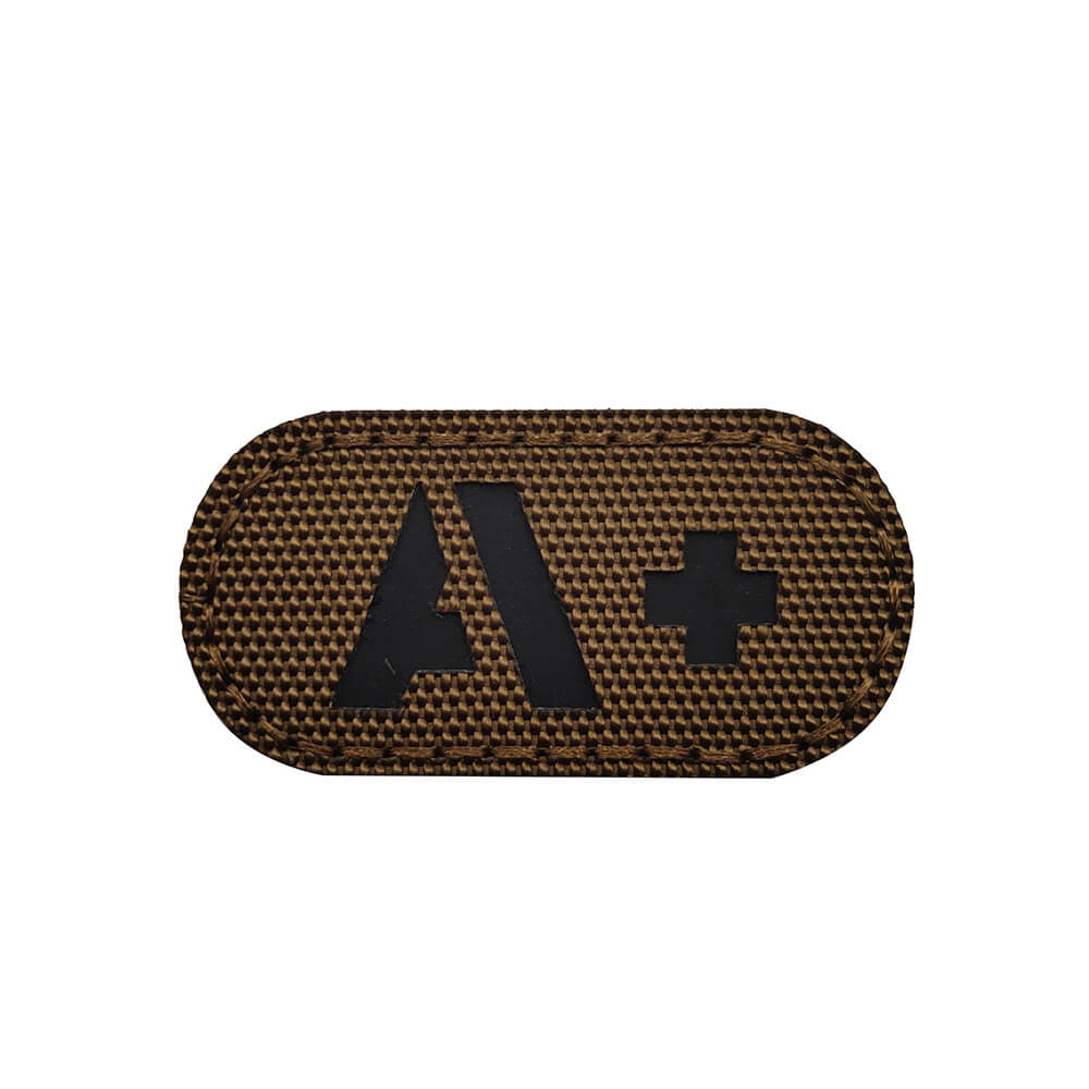 A B O Positive Blood Type IR Reflective Patch Military Tactical Hook and Loop Fastener Patches Badge for Backpacks Hat 5x2.5cm-Tactical Accessories-Kublai-tan-A-Kublai