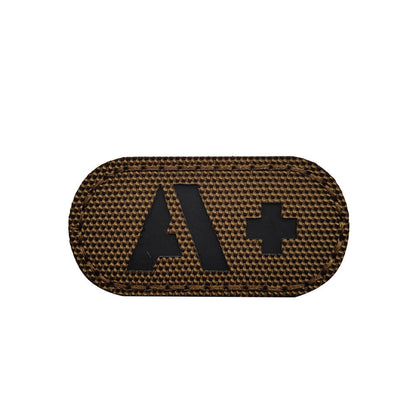 A B O Positive Blood Type IR Reflective Patch Military Tactical Hook and Loop Fastener Patches Badge for Backpacks Hat 5x2.5cm-Tactical Accessories-Kublai-tan-A-Kublai