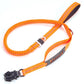 Medium Large Dogs Elastic Bungee Leash Shock Absorption Two Handles Heavy Duty With Car Safety Clip-Tactical Accessories-Kublai-orange-Kublai