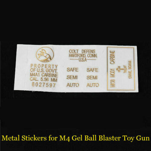 Gel Blaster Metal Sticker Decals Set-Tactical Accessories-Kublai-M4 Gold-Kublai