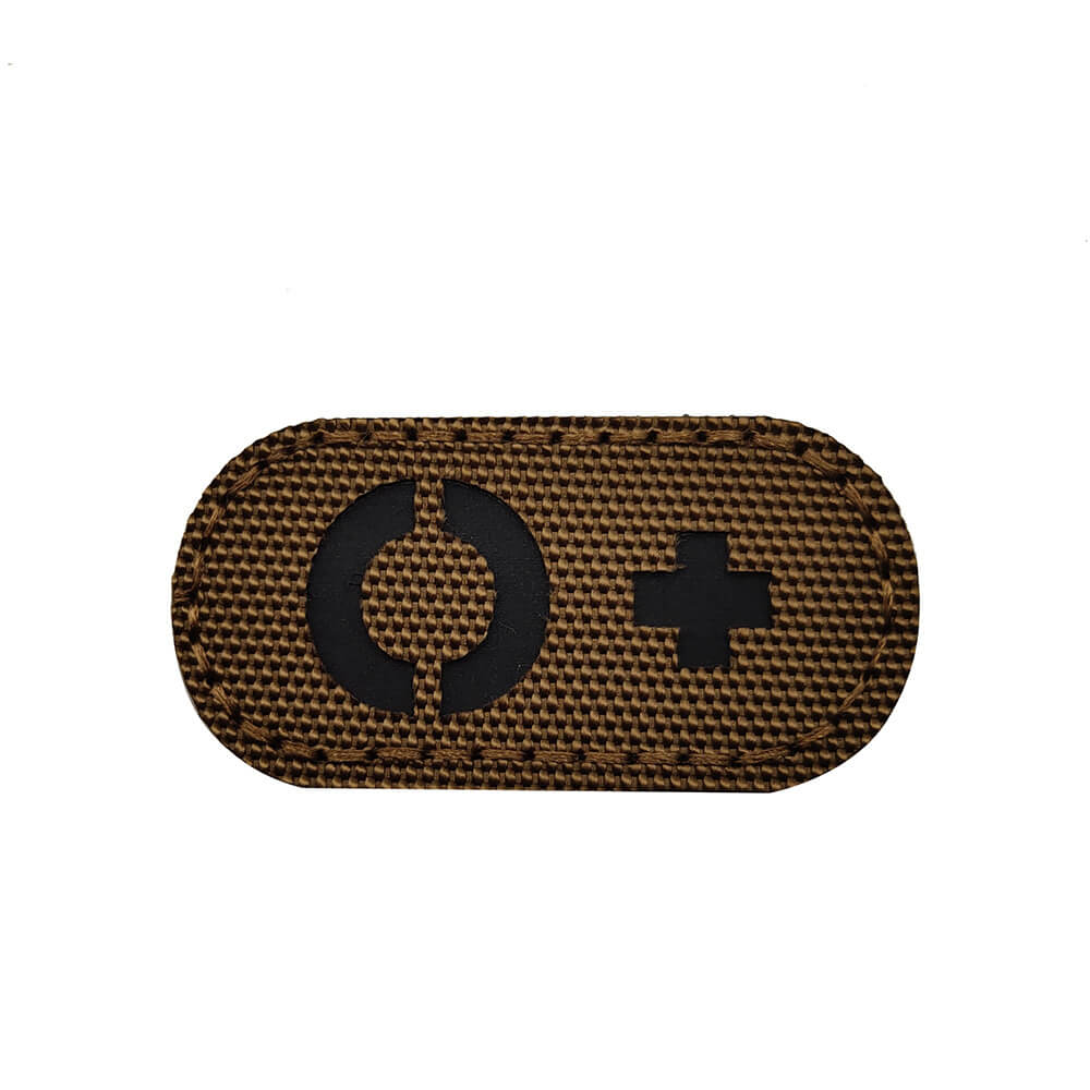 A B O Positive Blood Type IR Reflective Patch Military Tactical Hook and Loop Fastener Patches Badge for Backpacks Hat 5x2.5cm-Tactical Accessories-Kublai-Kublai