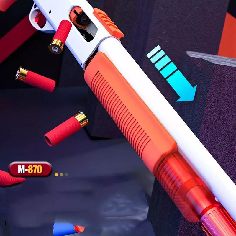 ZS M870 Manual Pump Action Dart Blaster with Shell Ejection-foam blaster-Biu Blaster-Uenel