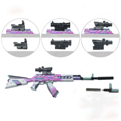 PUBG AKM Dazzle Purple Melody Keychain-Toy Gun Keychains-Kublai-Kublai