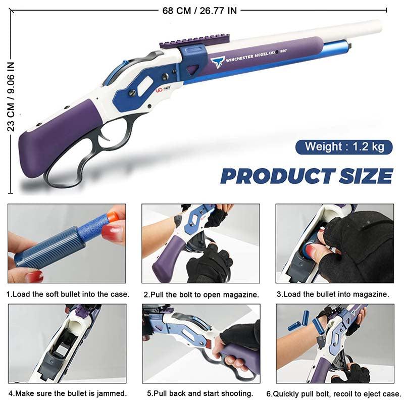 UDL M1887 Shell Ejection Foam Blaster-foam blaster-Kublai-Kublai