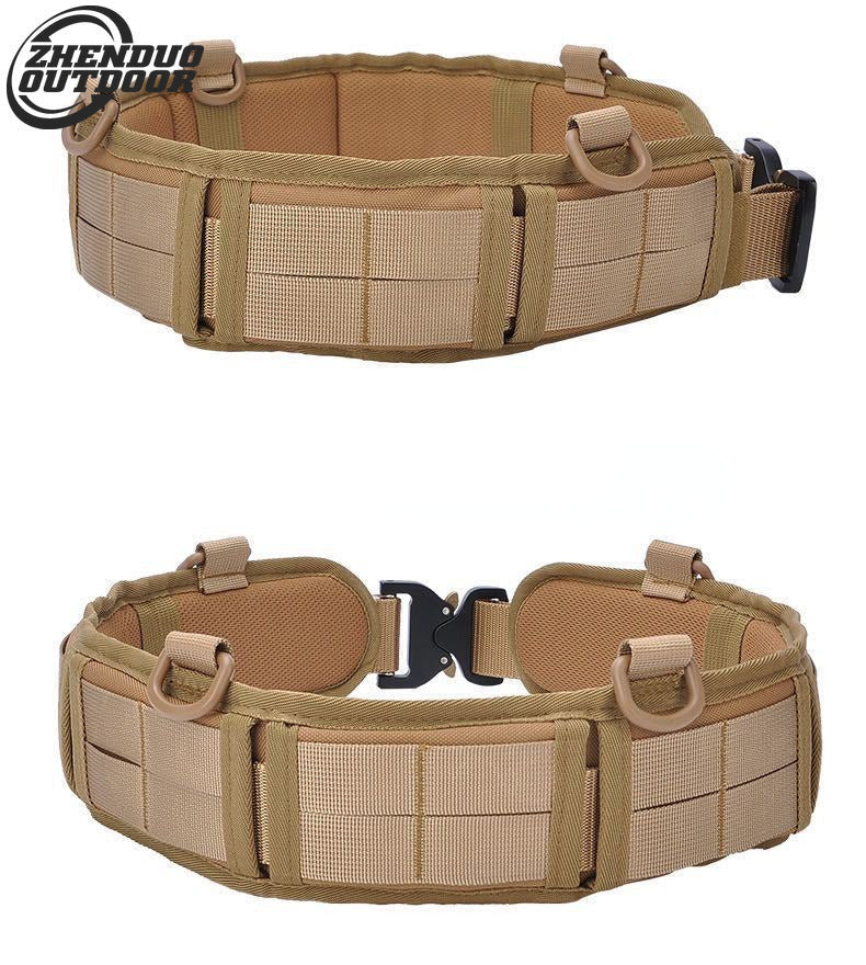 Military Tactical Belt Army Molle Battle Belt Outdoor Men CS Hunting Apparel Adjustable-clothing-Biu Blaster-Uenel