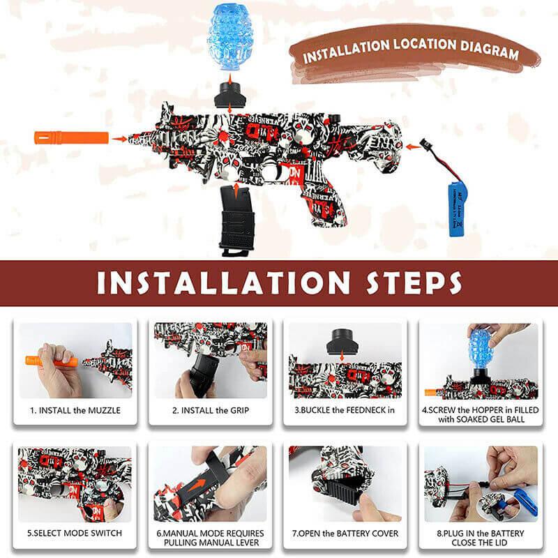 RS99-23/24 Electric Manual/Auto M416 Gel Blaster (US Stock)-gel blaster-Biu Blaster-Biu Blaster