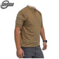Tactical CAG Styling VS Shirt Outdoor Army Fan Speed Dry Short Sleeve Lapel Camo Summer T-shirt for Men-Biu Blaster- Biu Blaster