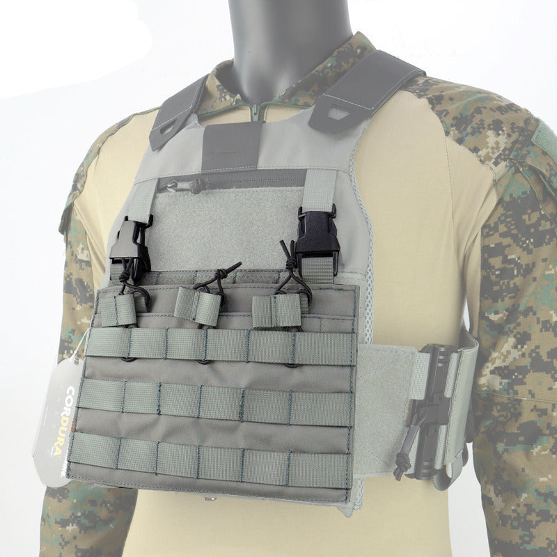 Tactical MOLLE Front Flap Tactical Vest Triple Front Panel-tactical gears-Biu Blaster-Uenel