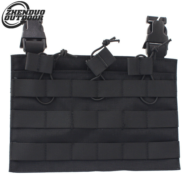 Tactical MOLLE Front Flap Tactical Vest Triple Front Panel-tactical gears-Biu Blaster-c-Uenel